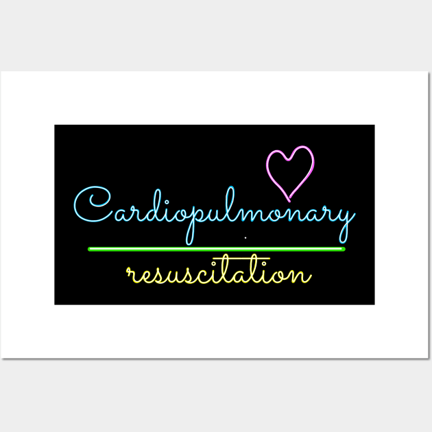 T-shirt for all who care: Cardiopulmonary resuscitation Wall Art by Namwuob